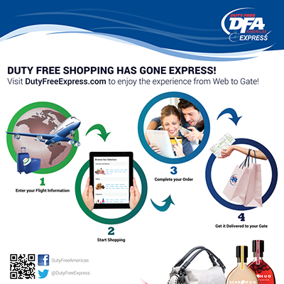 Project Piece: Travel Retailer Online Shopping at Miami Airport Announcement Flyer by Silvia Reinhardt Portfolio, Interdisciplinary Experience Designer | UX | UI | iXD | Sr. Product Designer