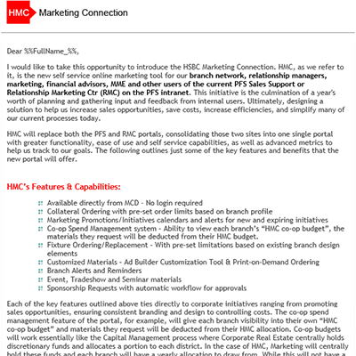 Project Piece: Bankig Company Marketing Repository Portal Launching by Silvia Reinhardt Portfolio, Interdisciplinary Experience Designer | UX | UI | iXD | Sr. Product Designer