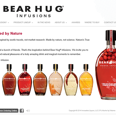 Project Piece: Luxury Spirit Infusions Producer Site by Silvia Reinhardt Portfolio, Interdisciplinary Experience Designer | UX | UI | iXD | Sr. Product Designer