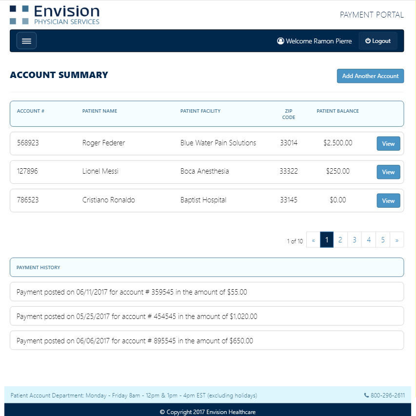 Project Piece: Physician Services Payment Portal Design by Silvia Reinhardt Portfolio, Interdisciplinary Experience Designer | UX | UI | iXD | Sr. Product Designer