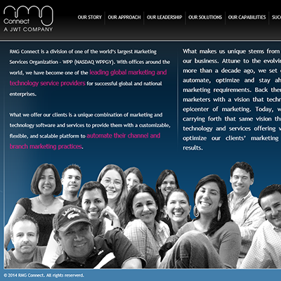 Project Piece: Marketing and Technology Service Provider Corporate Site by Silvia Reinhardt Portfolio, Interdisciplinary Experience Designer | UX | UI | iXD | Sr. Product Designer
