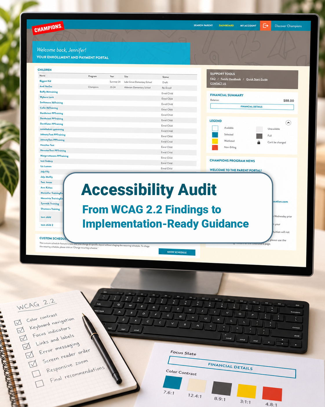Project Piece: Out-Of-School Programs — Accessibility Audit | Silvia Reinhardt Portfolio | UX Architect, Creative Technologist & Digital Ecosystem Strategist